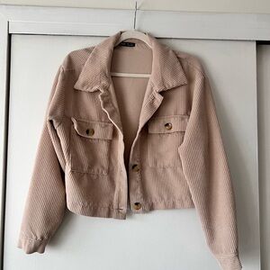 Cropped Corduroy Jacket